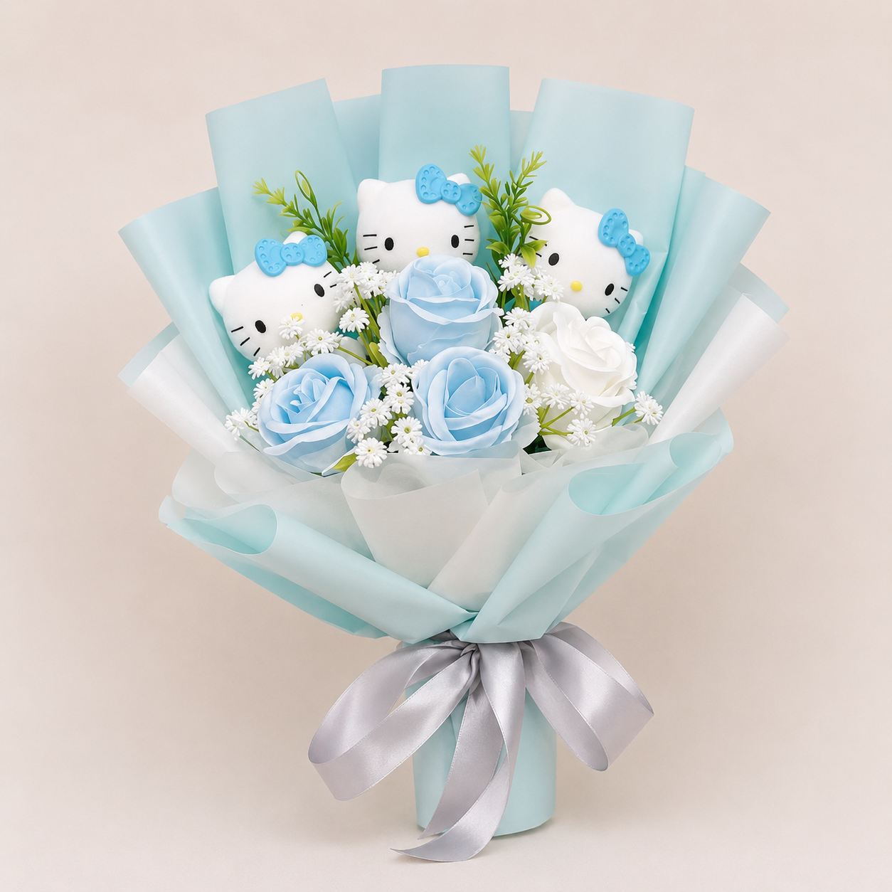 💙 Sky Blue Bloom Bouquet