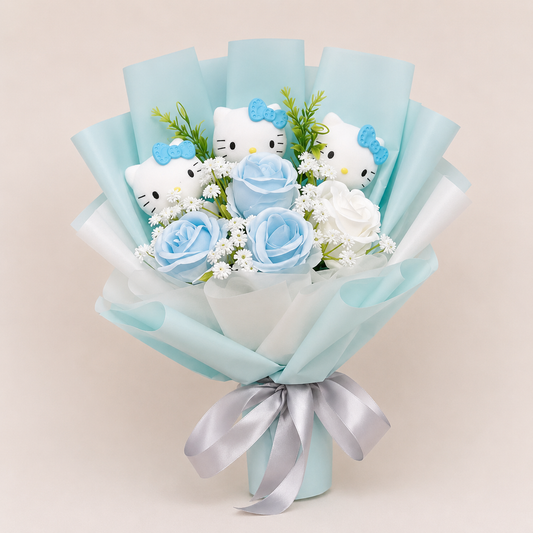 💙 Sky Blue Bloom Bouquet
