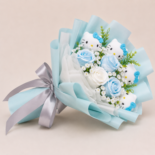 💙 Sky Blue Bloom Bouquet